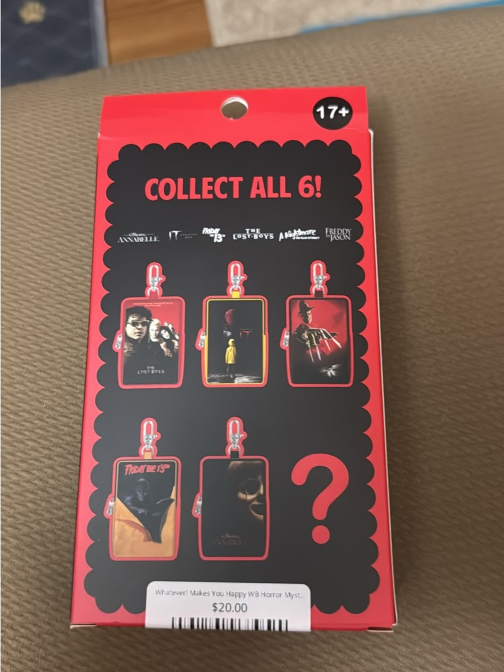 Horror Mystery Coin Bag Charm - Red - Picture 2 of 6